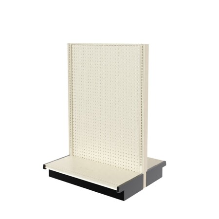 Lozier Gondola Double Sided Add-on, Platinum Off-White, 36W x 60H x 16D P366V-AD